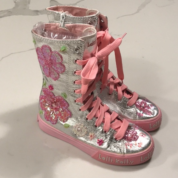 Lelli Kelly Kids | Shoes | Lelli Kelly Metallic High Tops Rare | Poshmark